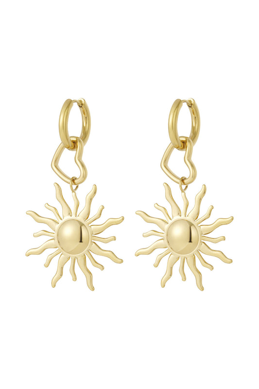 Elegant Sun-Shaped Drop Earrings for All Occasions
