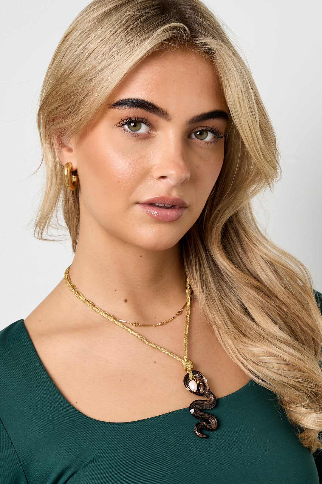 Elegant Gold Snake Pendant Necklace for Everyday Glam