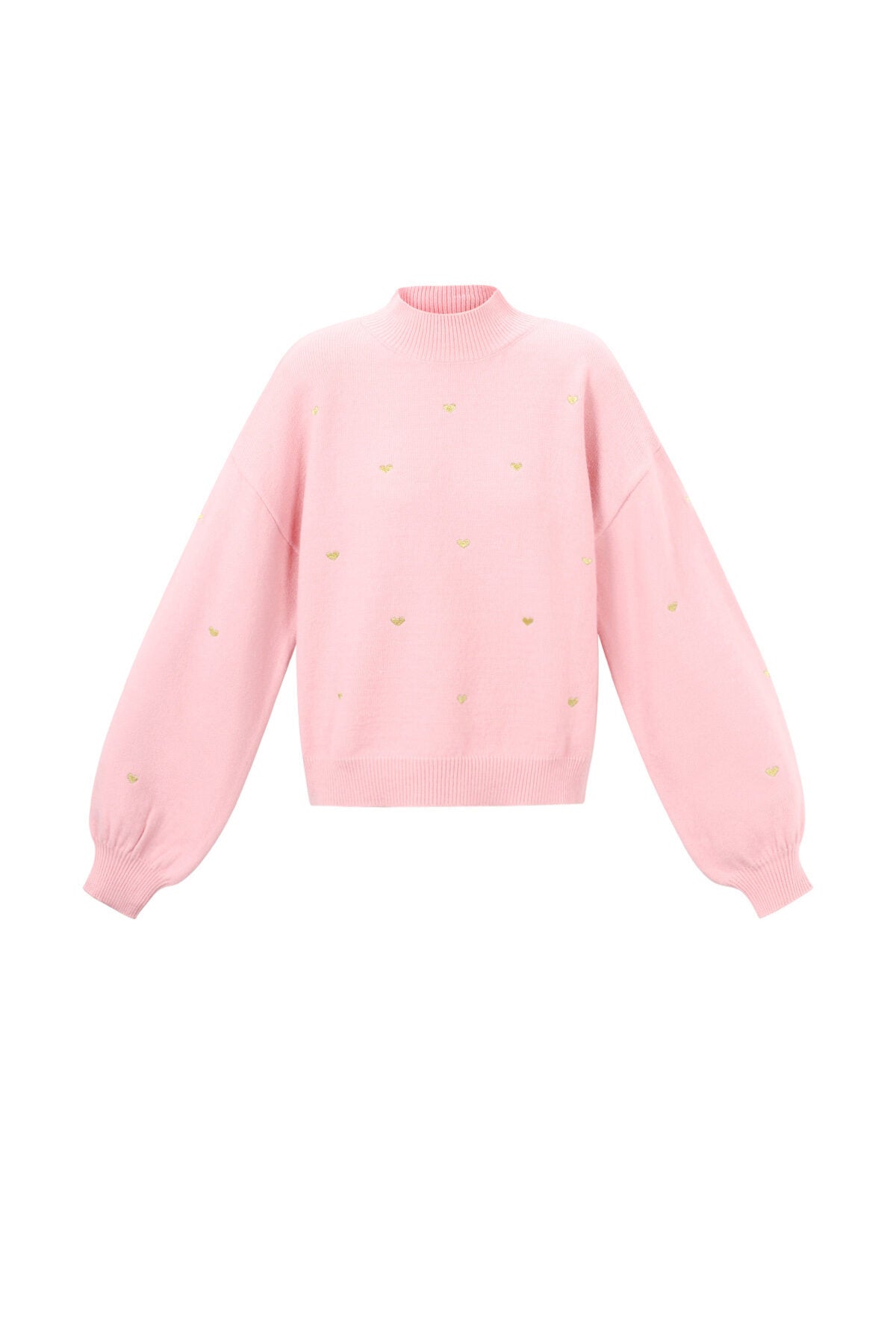 Soft Acrylic Heart Knit Sweater for Fall Winter