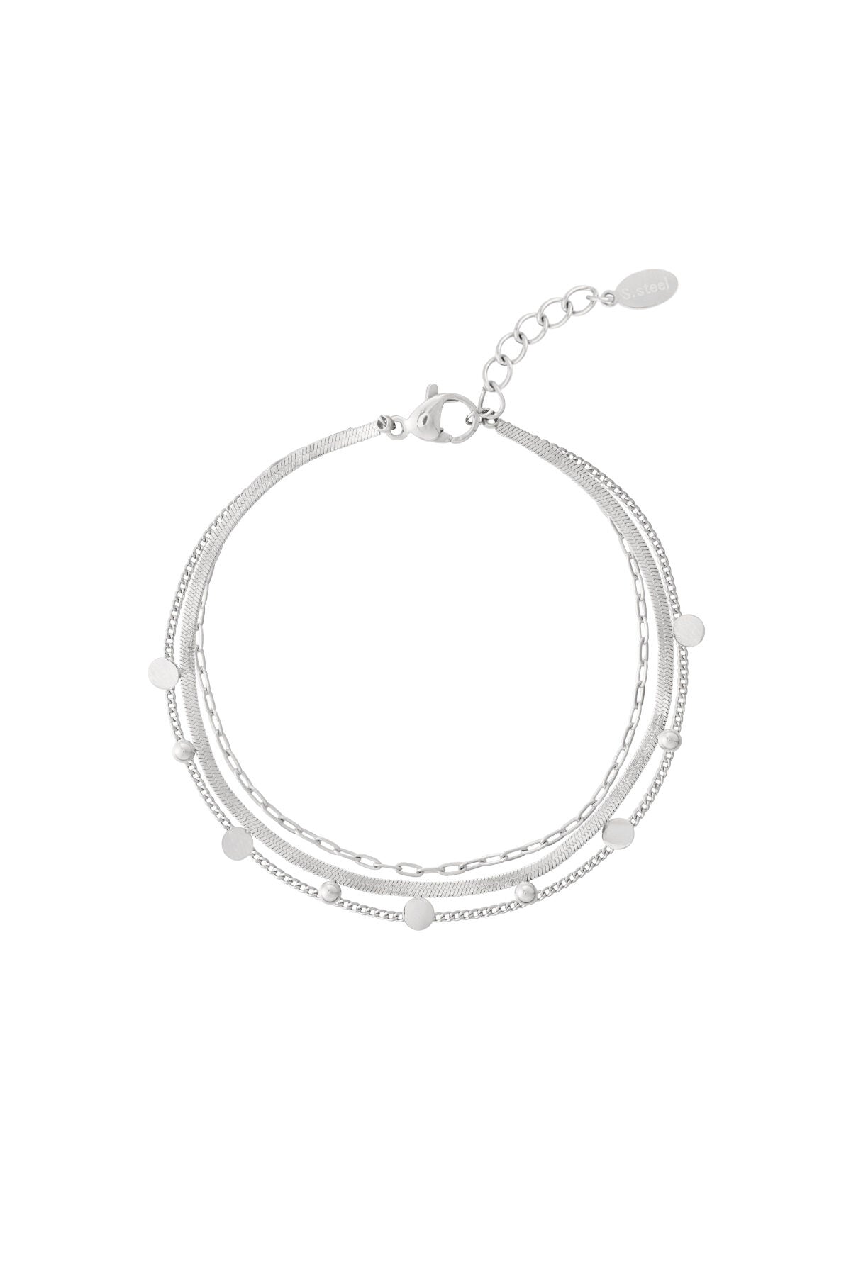 Elegant Multi-Layered Chain Bracelet for Women