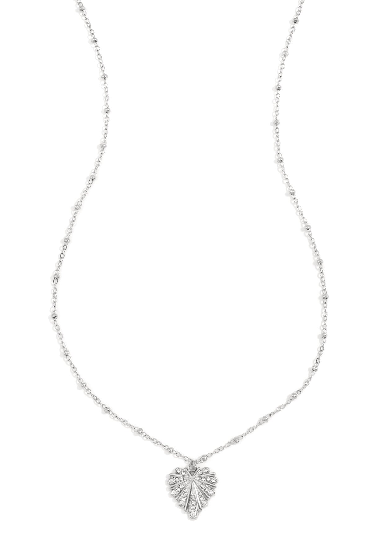 Elegant Heart Pendant Necklace for Women - Silver & Gold