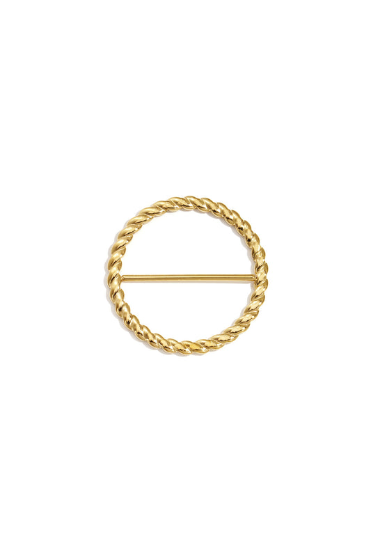 Stylish Gold Silk Scarf Clip for All Occasions