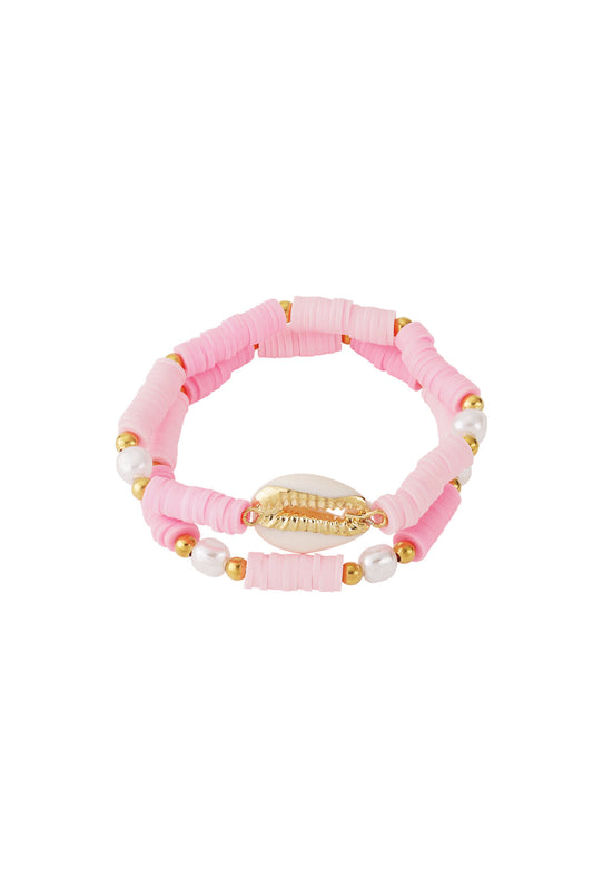 14K Gold Plated Beaded Bracelet for Women