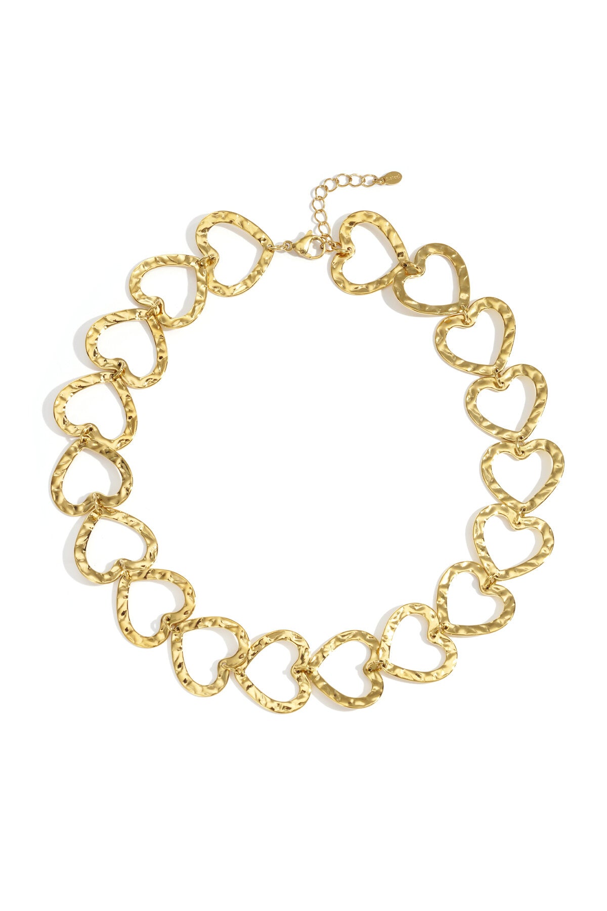 Elegant Gold & Silver Heart Necklace for Daily Wear
