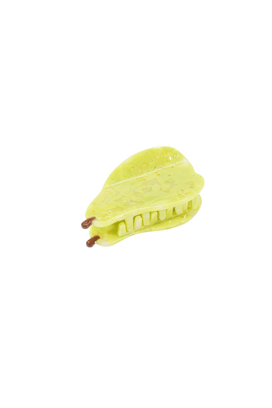 Elegant Yellow Acetate Hair Claw for Spring/Summer