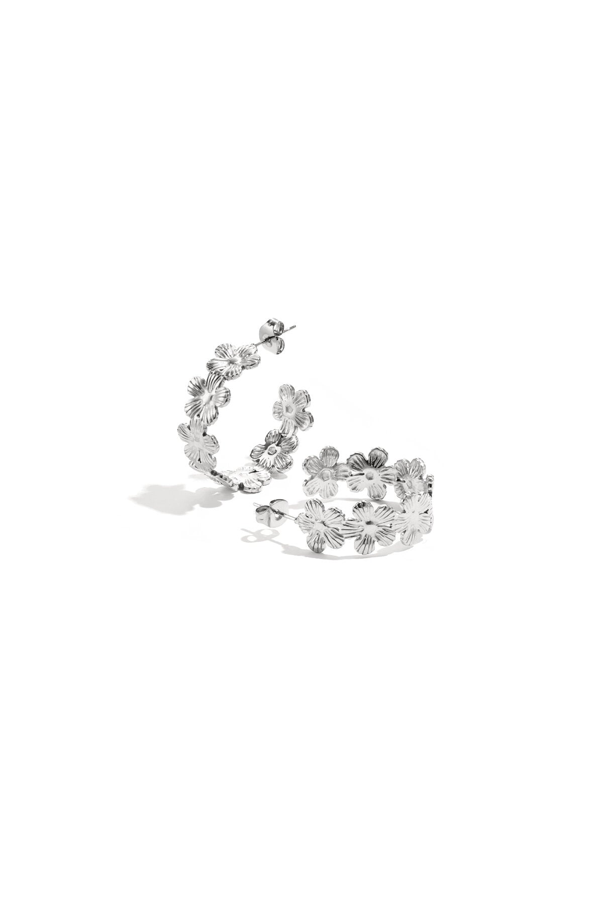 Elegant Flower Hoop Earrings for All Occasions