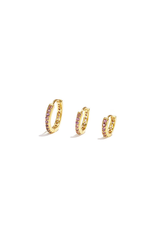 Elegant Zircon Hoop Earrings for Daily Wear