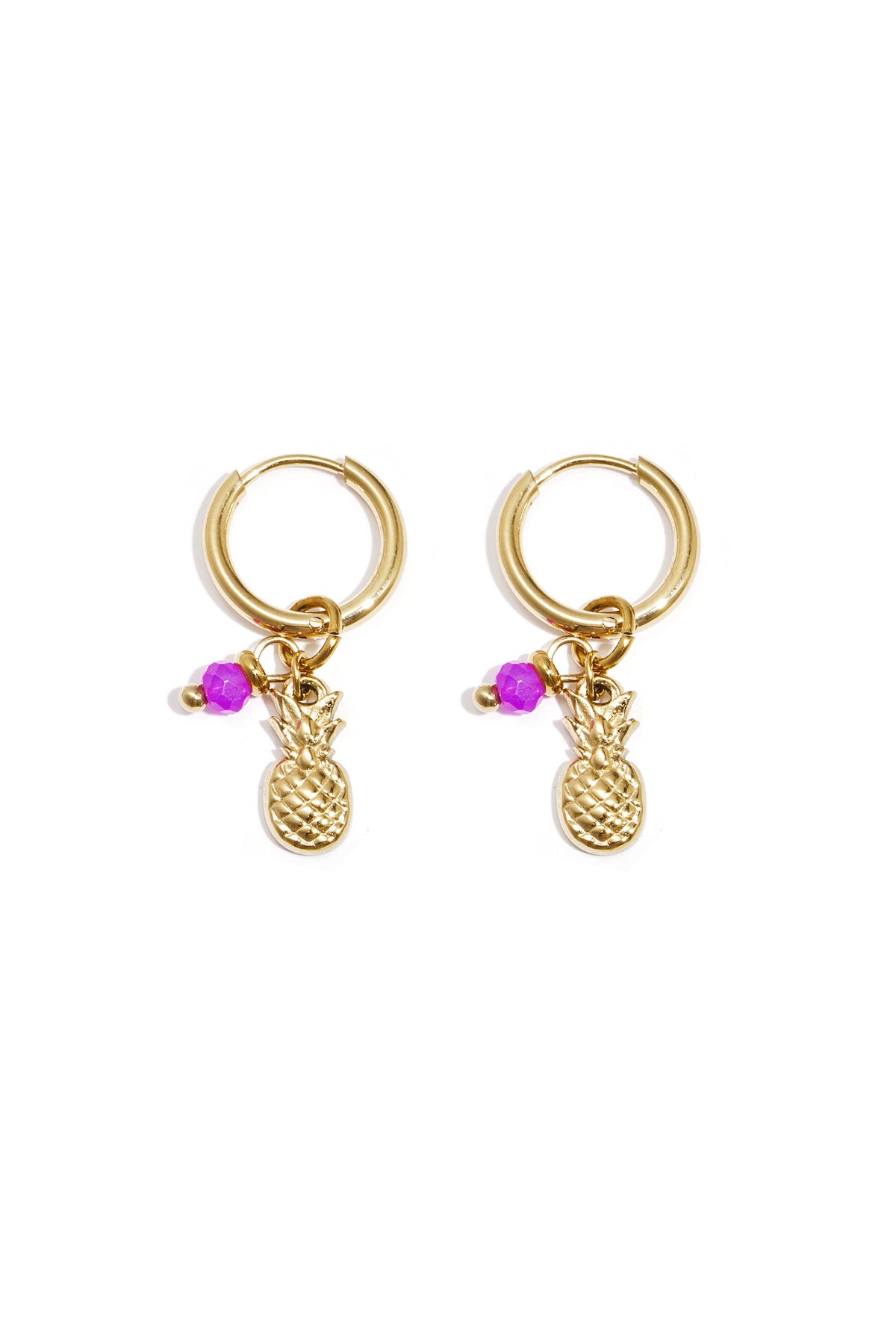 Elegant Rose Red & Gold Drop Earrings for Spring/Summer