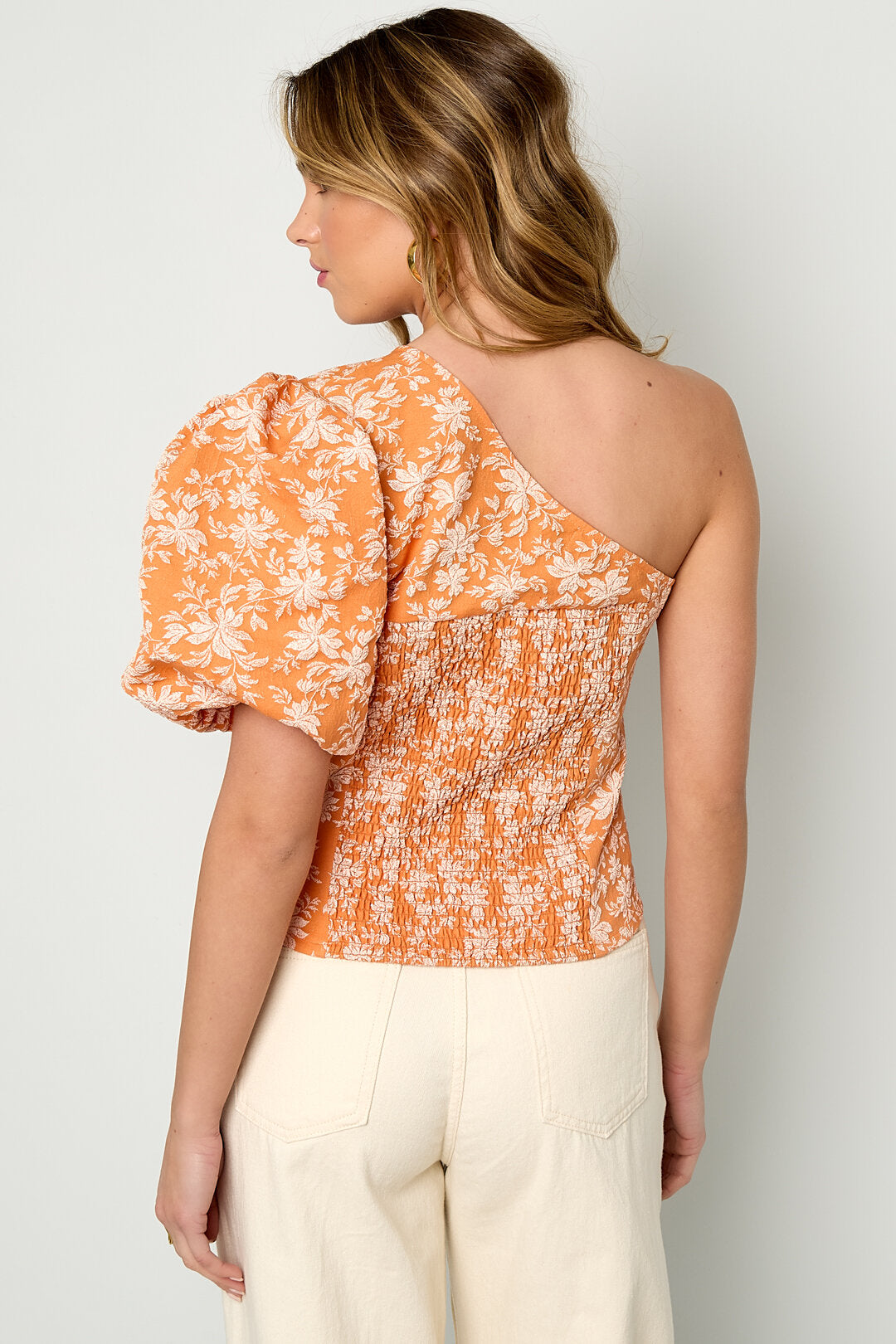 Elegant Floral Short Sleeve Top for Spring/Summer