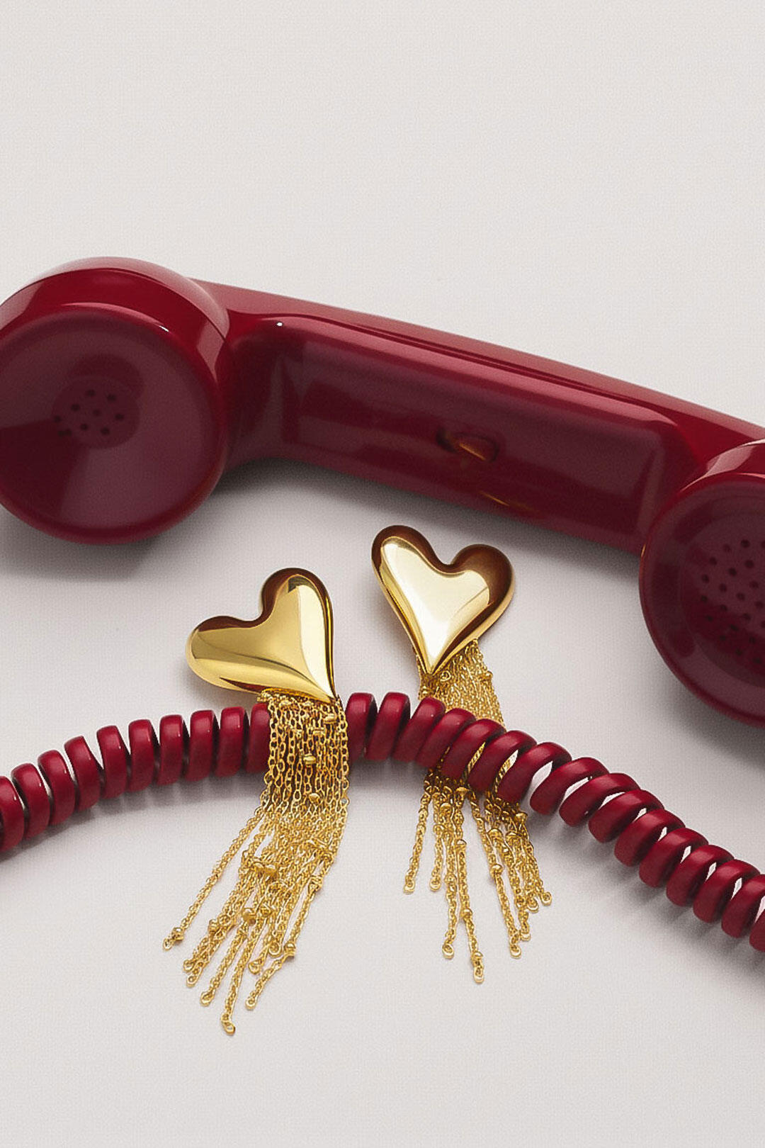 Elegant Gold Heart Dangle Earrings for Women