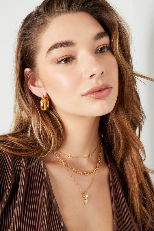 Elegant Stainless Steel Chain Necklace