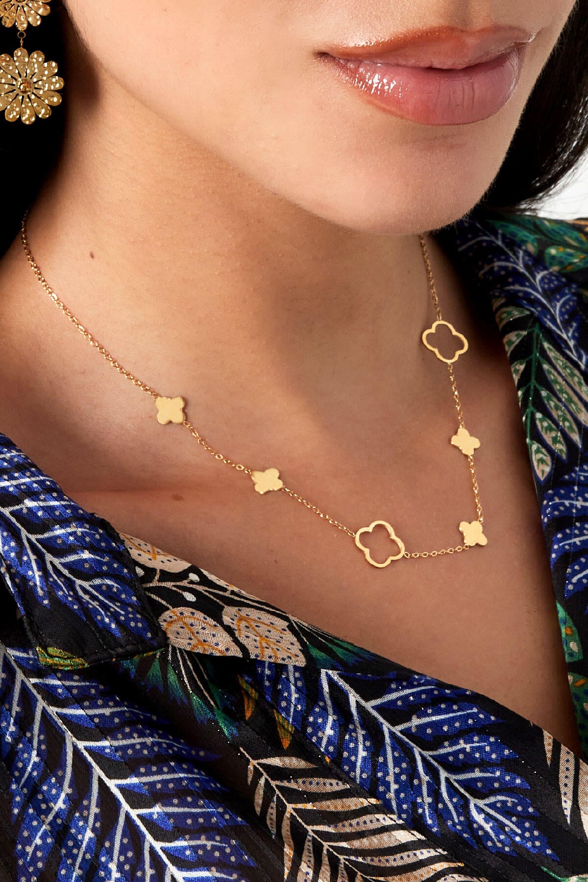 Elegant Stainless Steel Chain Necklace in Silver & Gold