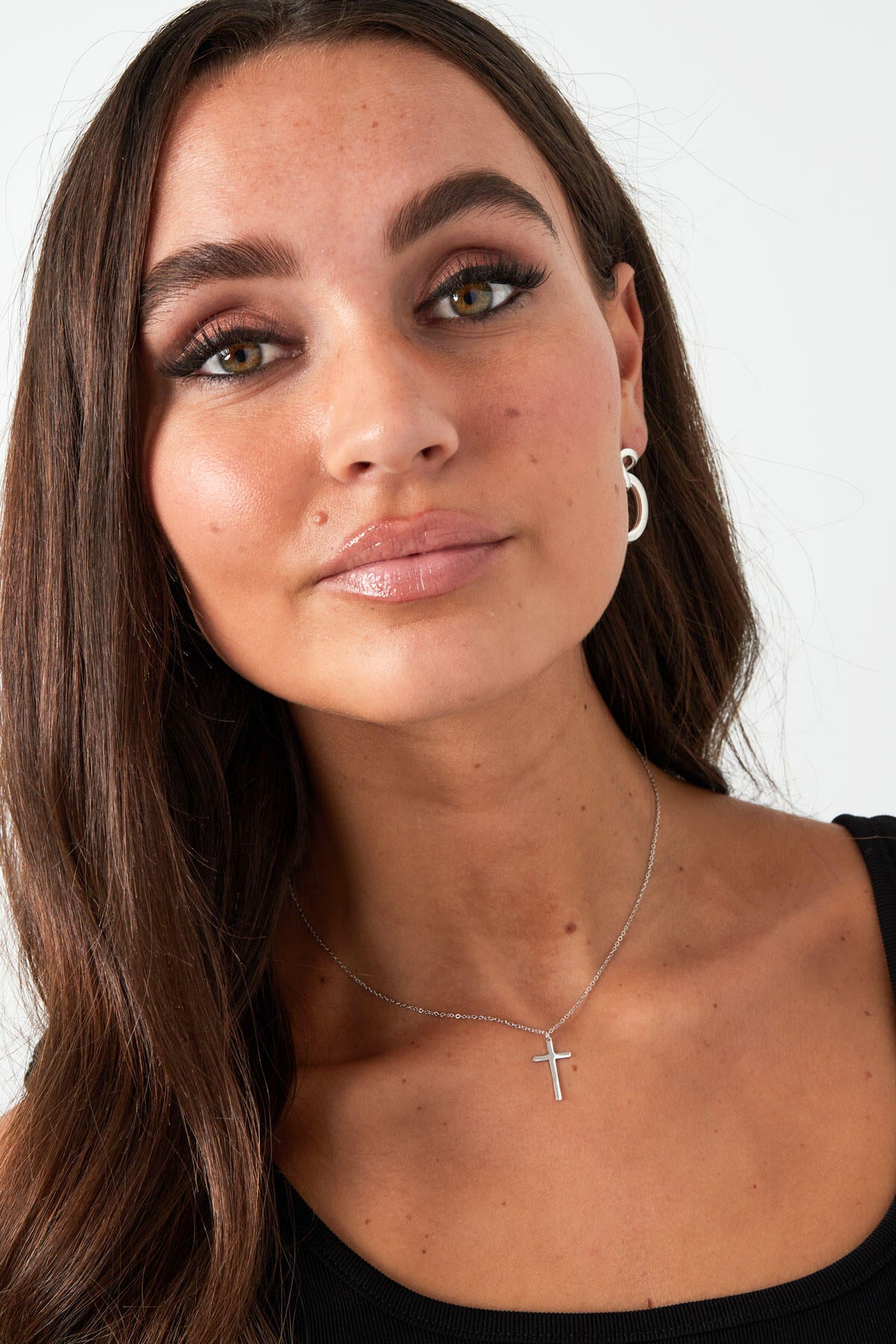 Elegant Stainless Steel Pendant Necklace in Silver & Gold