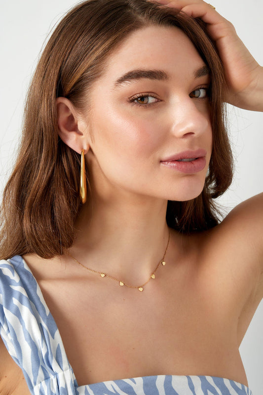 Elegant Heart Chain Necklace for Daily Wear