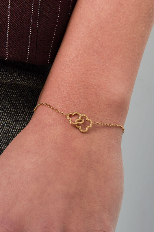 Elegant Stainless Steel Charm Bracelets in Silver & Gold