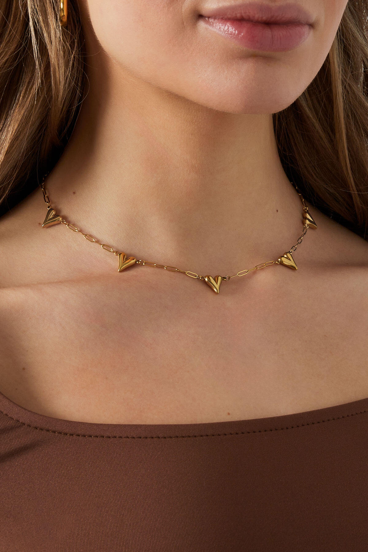 Stylish Heart Chain Necklace for Everyday Elegance