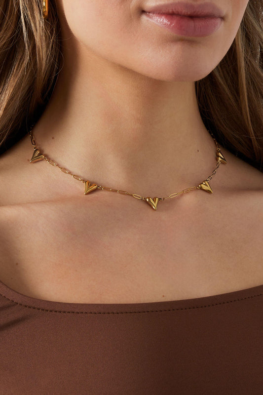 Stylish Heart Chain Necklace for Everyday Elegance