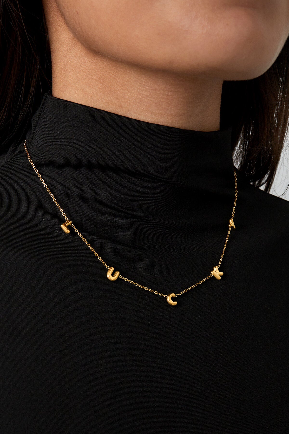Elegant Letter Pendant Necklace for Daily Wear