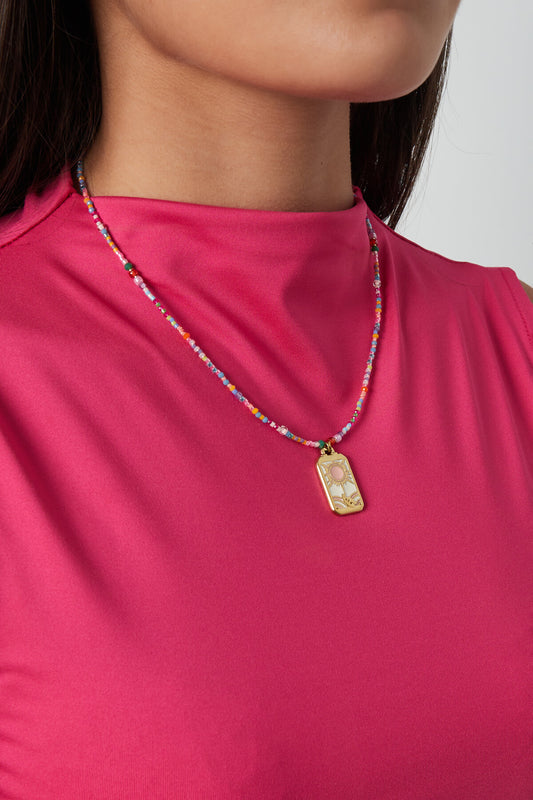 Multicolour Beaded Necklace for Spring/Summer
