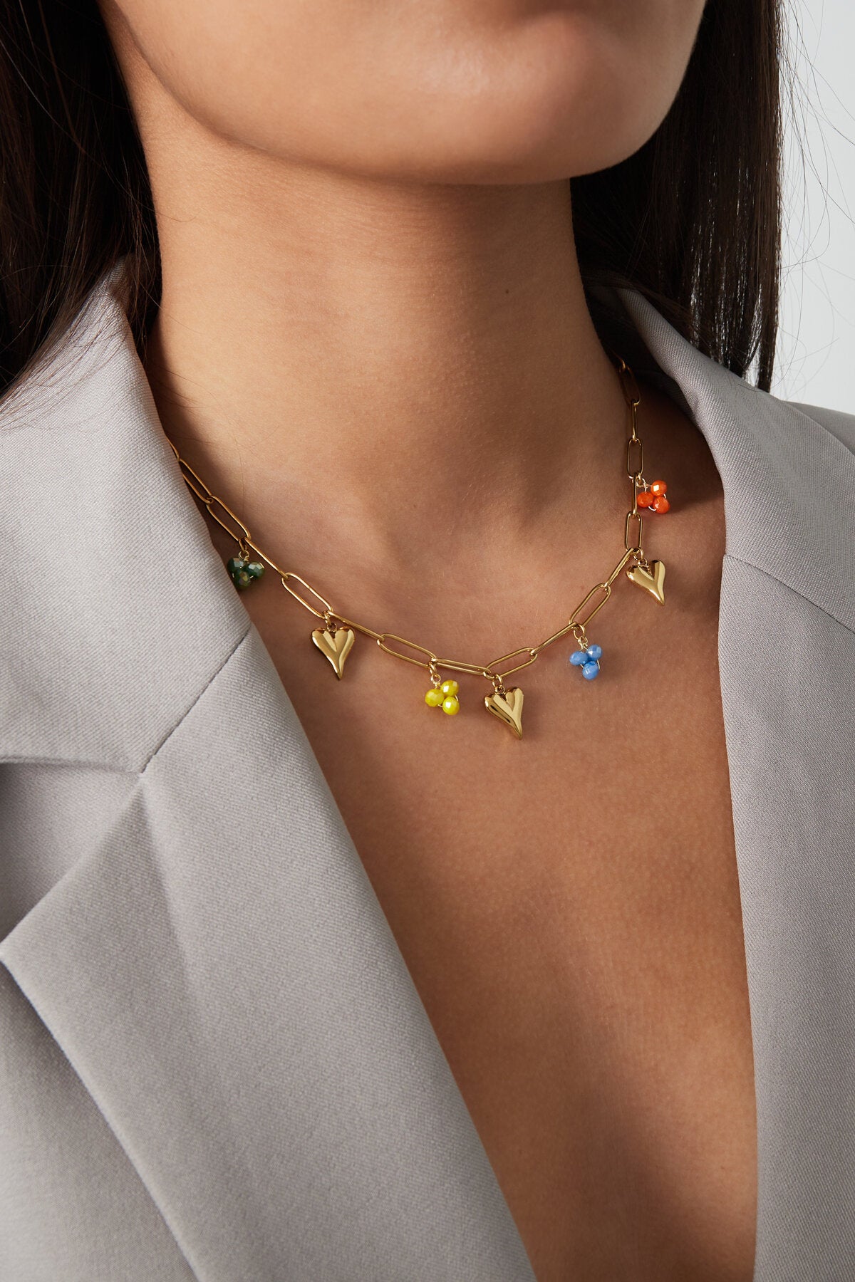 Elegant Gold Heart Pendant Necklace for Women