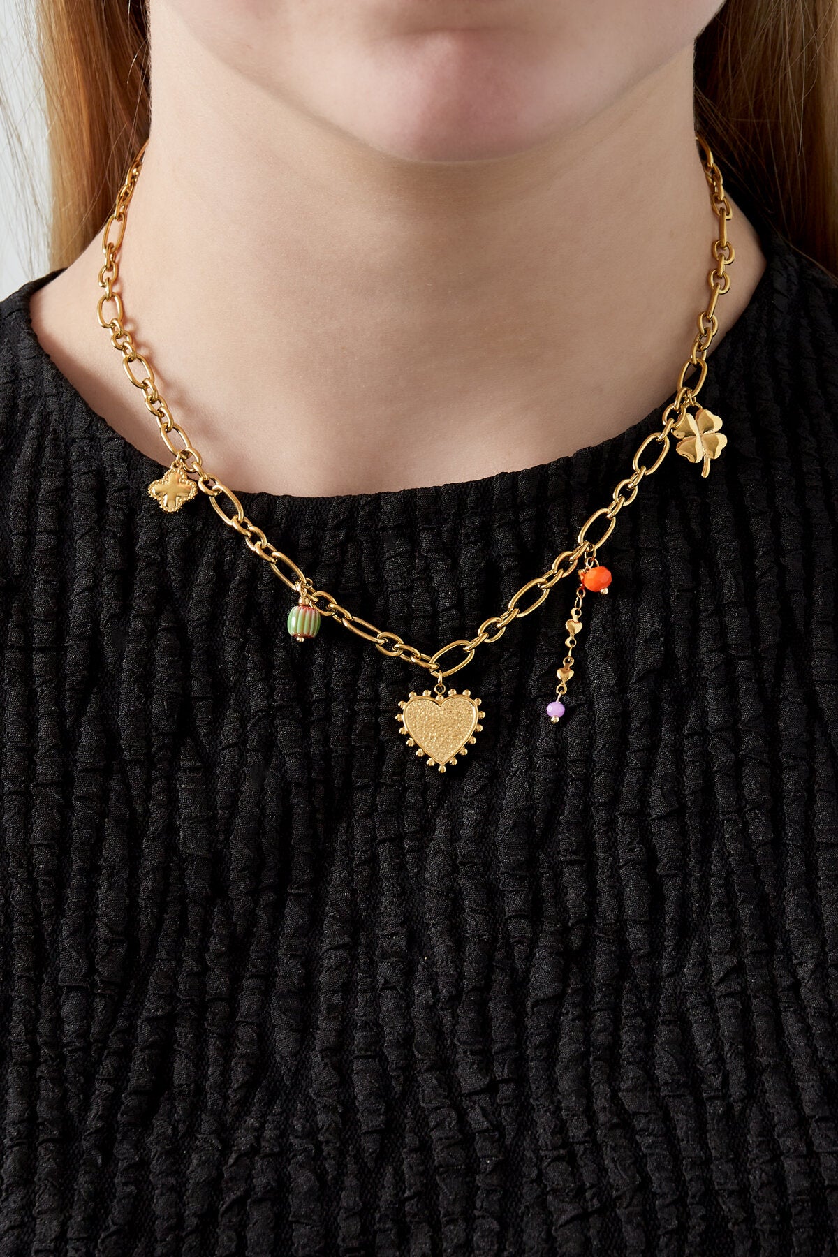 Elegant Gold Heart Pendant Necklace for Women