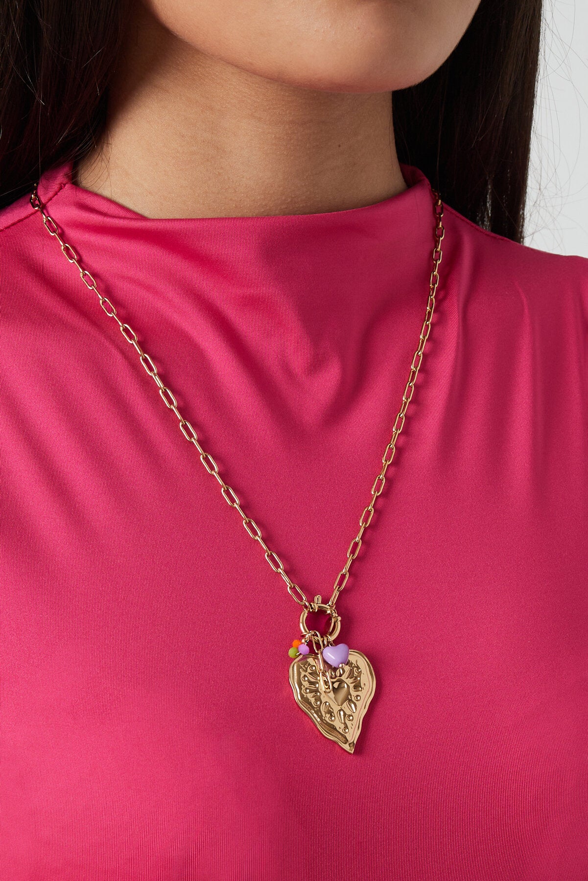 Elegant Gold Heart Pendant Necklace for Women