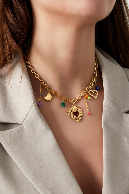 Elegant Gold Heart Pendant Necklace for Women
