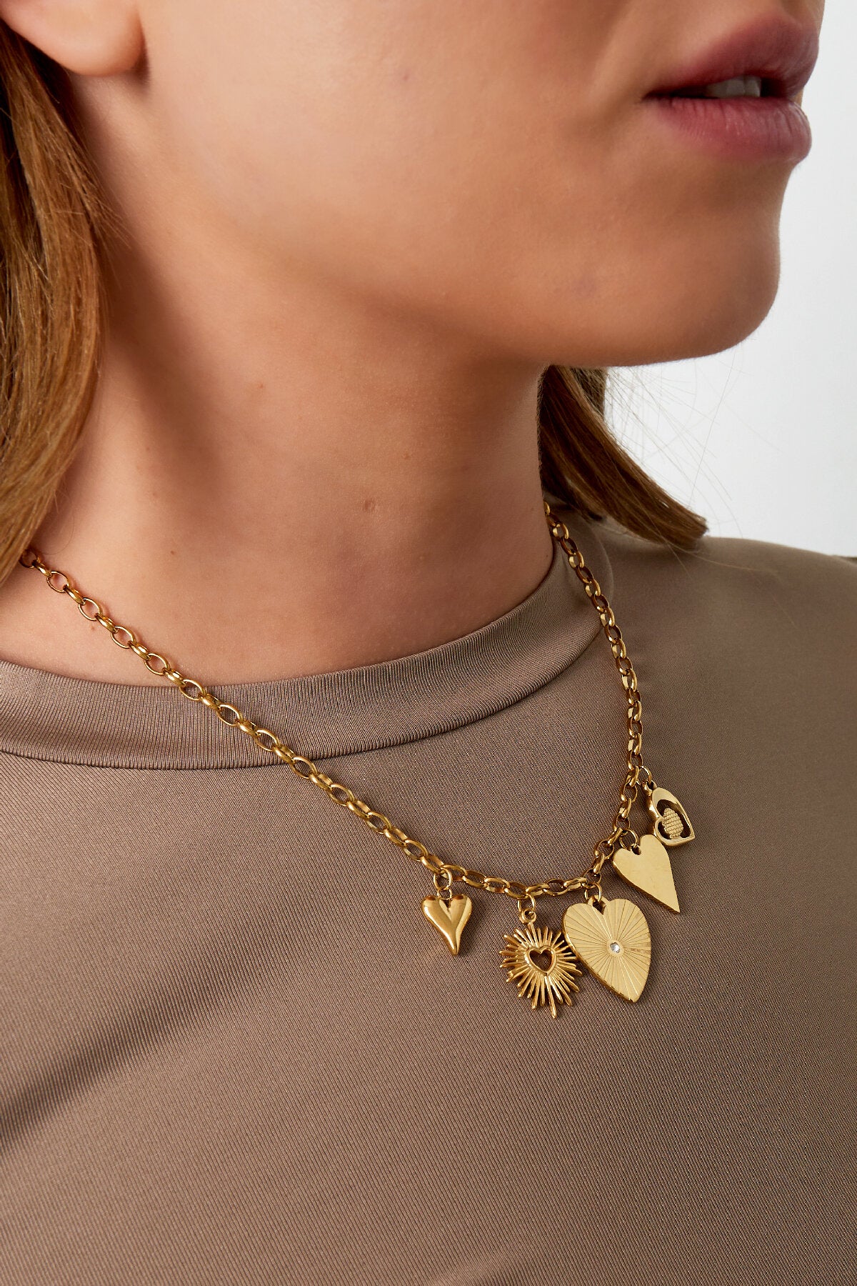 Elegant Gold Heart Pendant Necklace for Everyday Glam