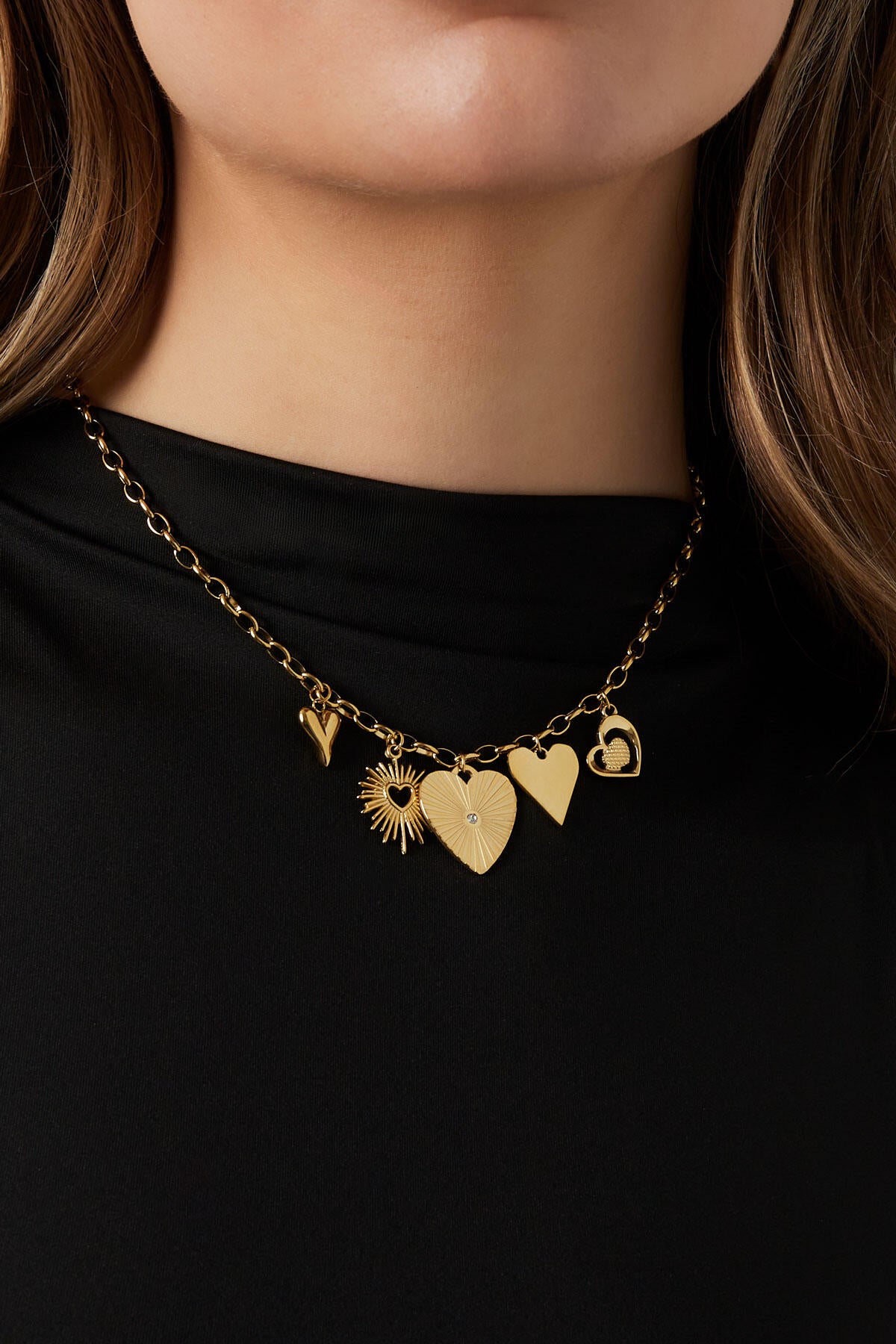 Elegant Gold Heart Pendant Necklace for Everyday Glam