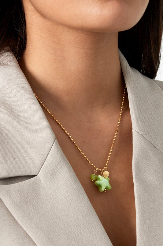 Elegant Green Oceanic Style Pendant Necklace