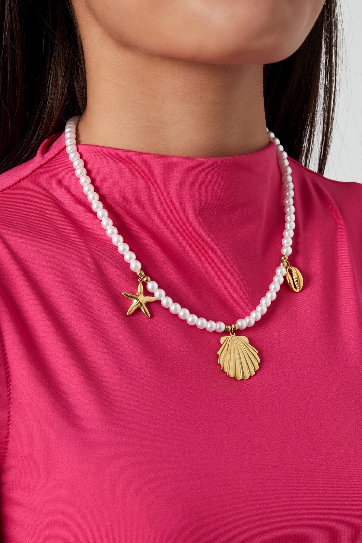 Elegant Gold-Plated Beaded Necklace for Everyday Wear