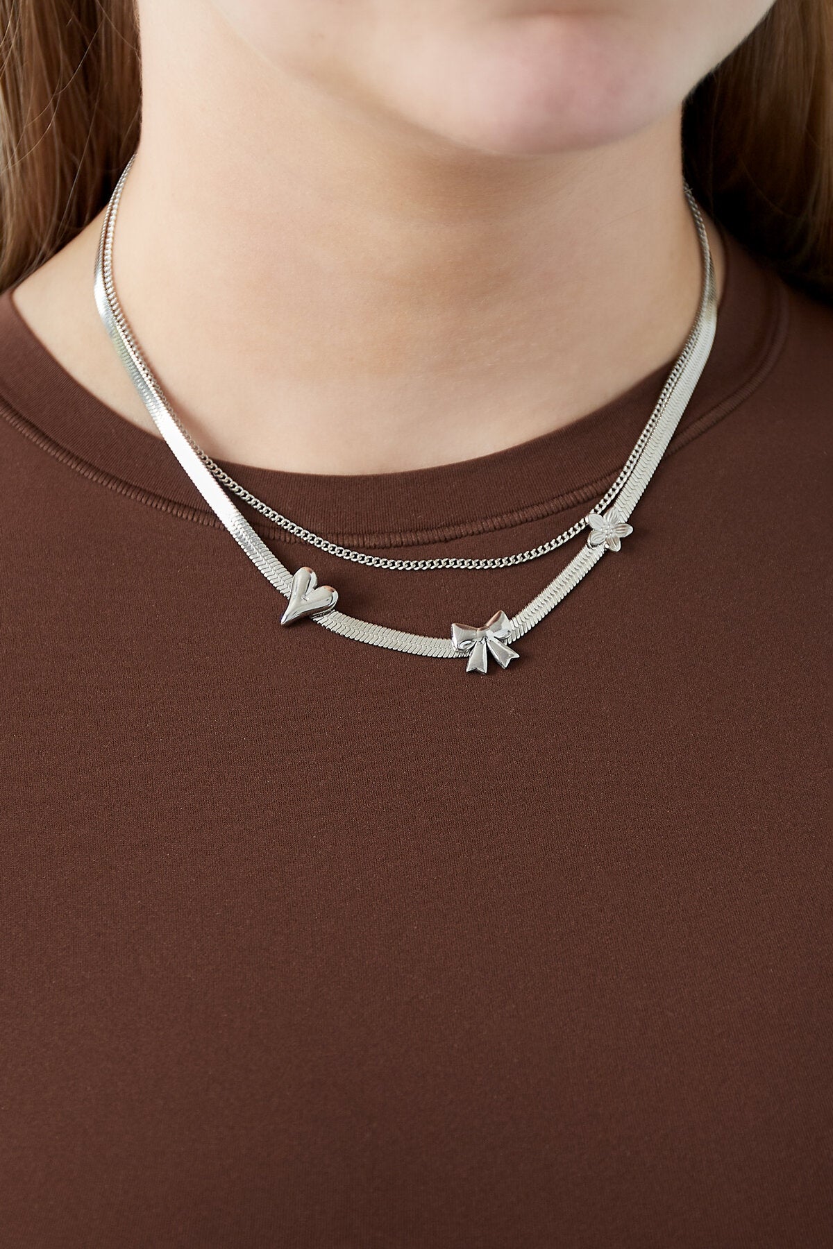 Elegant Multi-Layered Heart Necklace for Everyday Glam