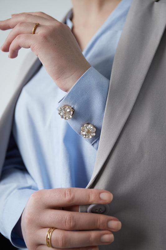Elegant Sheer Copper Cufflinks for Dapper Gentlemen