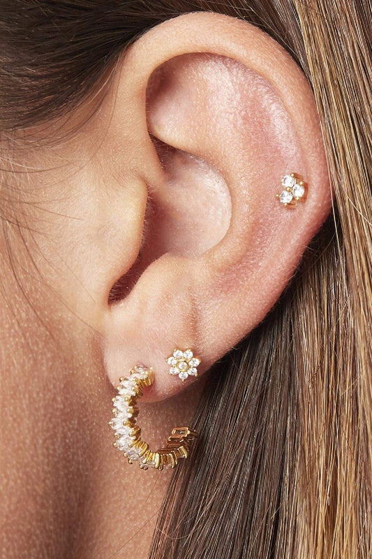 Chic Multicolor Rhinestone Hoop Earrings for Everyday Glam