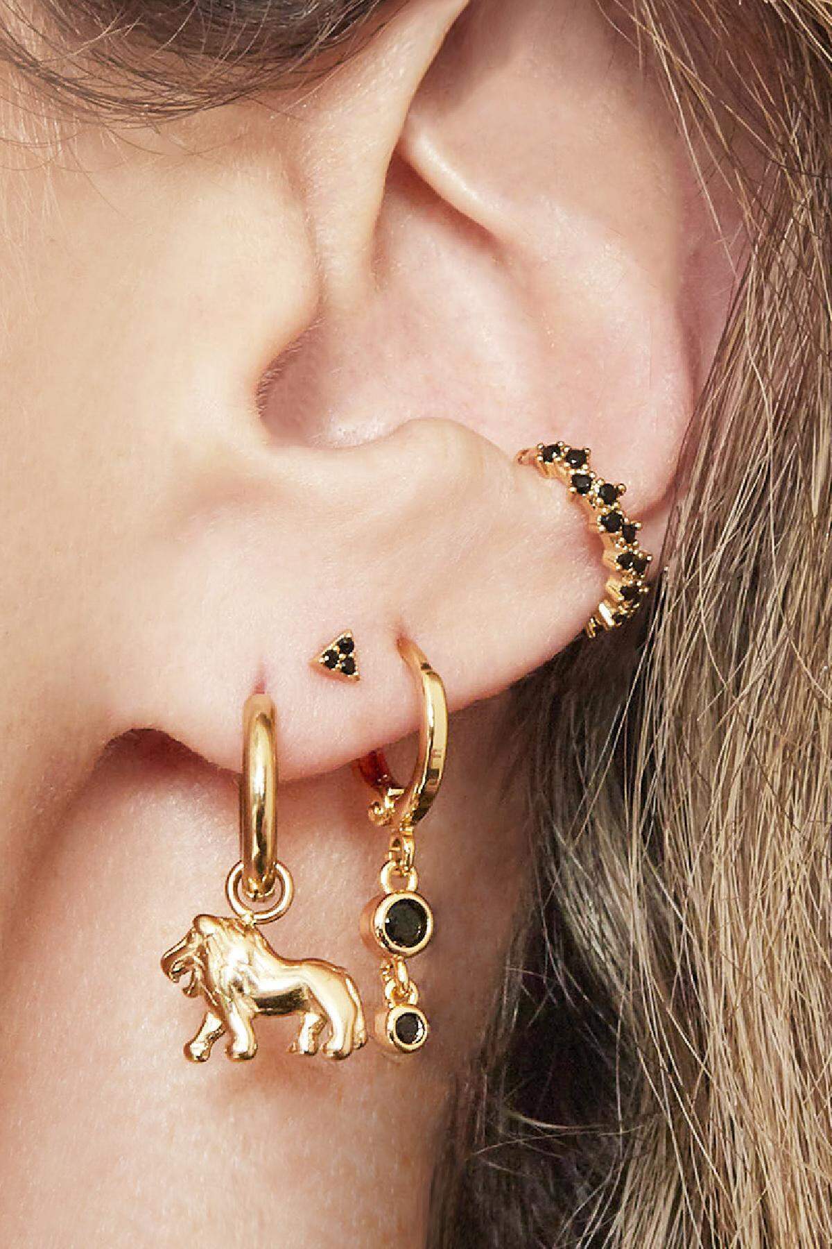 Elegant Copper Ear Cuffs in Silver and Gold