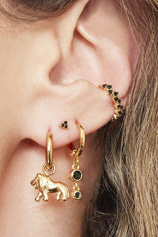 Elegant Copper Ear Cuffs in Silver and Gold