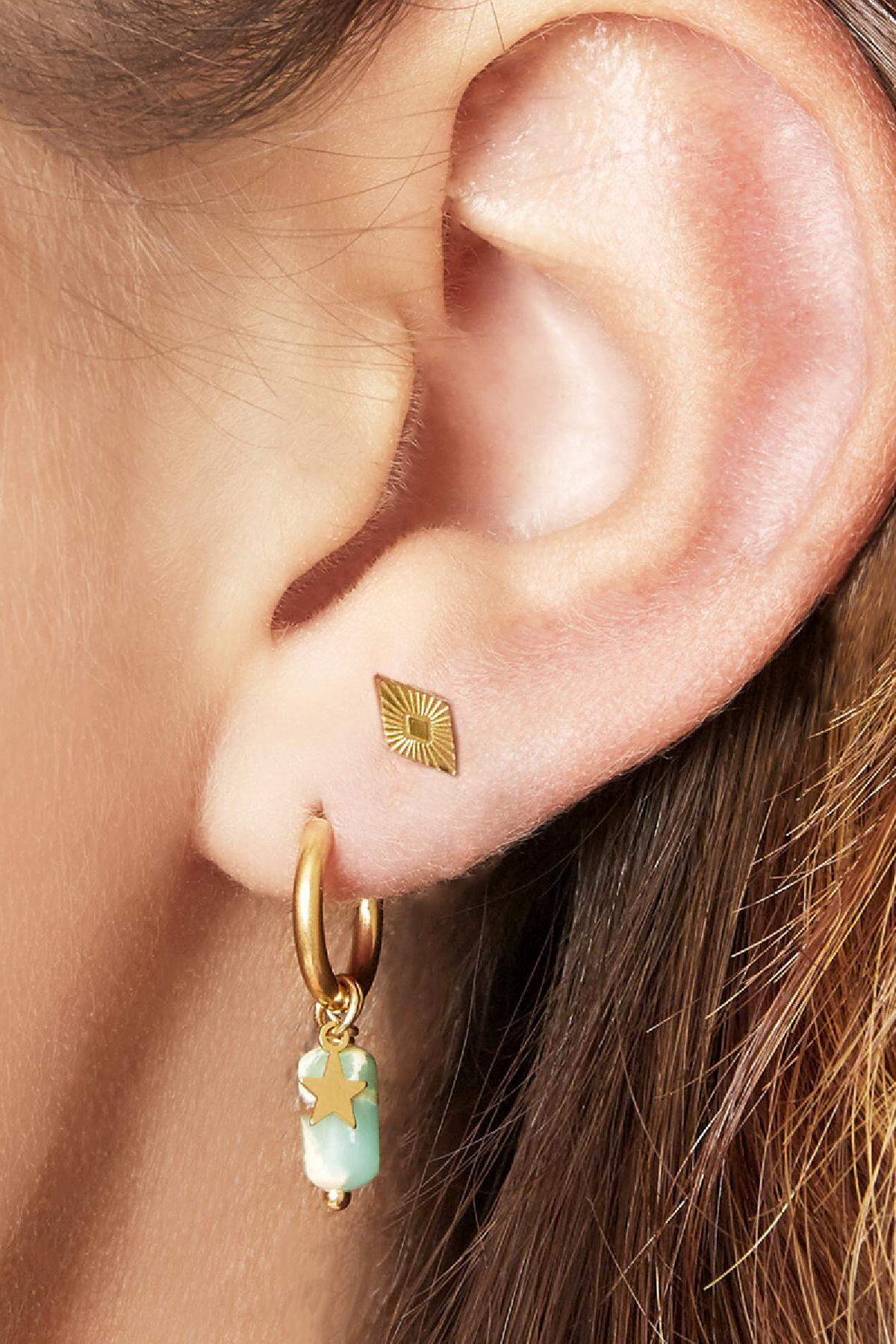 Elegant Mini Stud Earrings in Silver & Gold