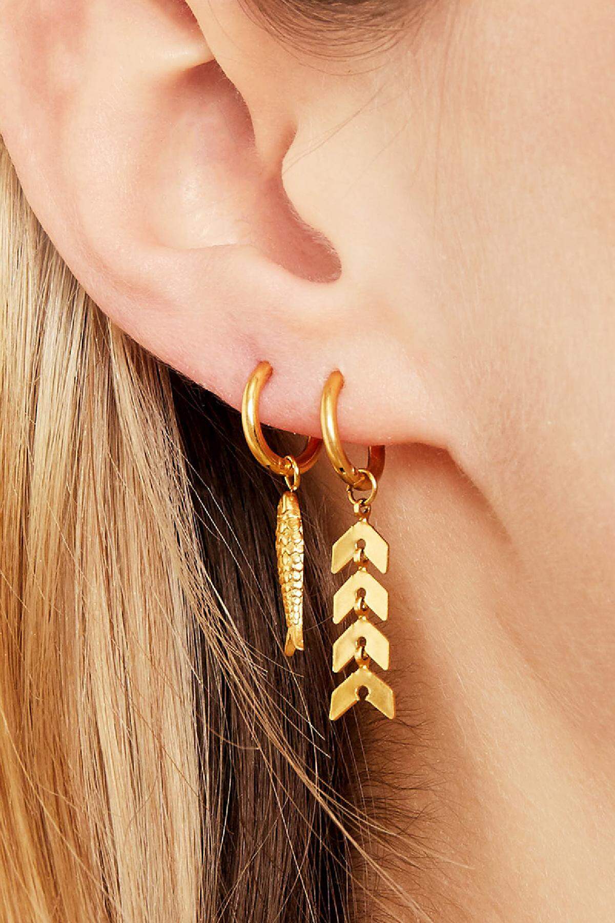 Elegant Stainless Steel Fish Dangle Earrings for Everyday Wear