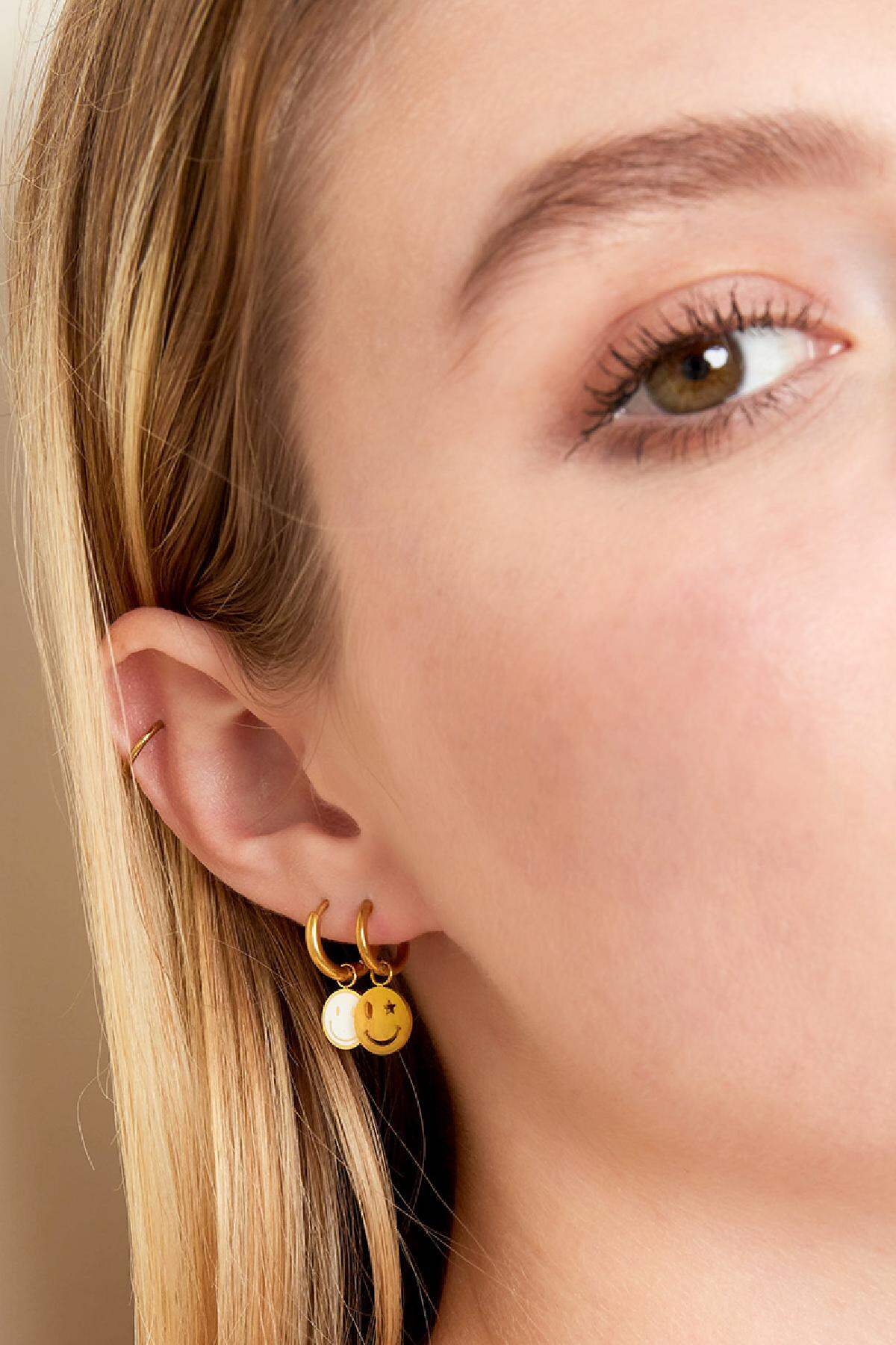 Stylish Drop Earrings in Silver & Gold