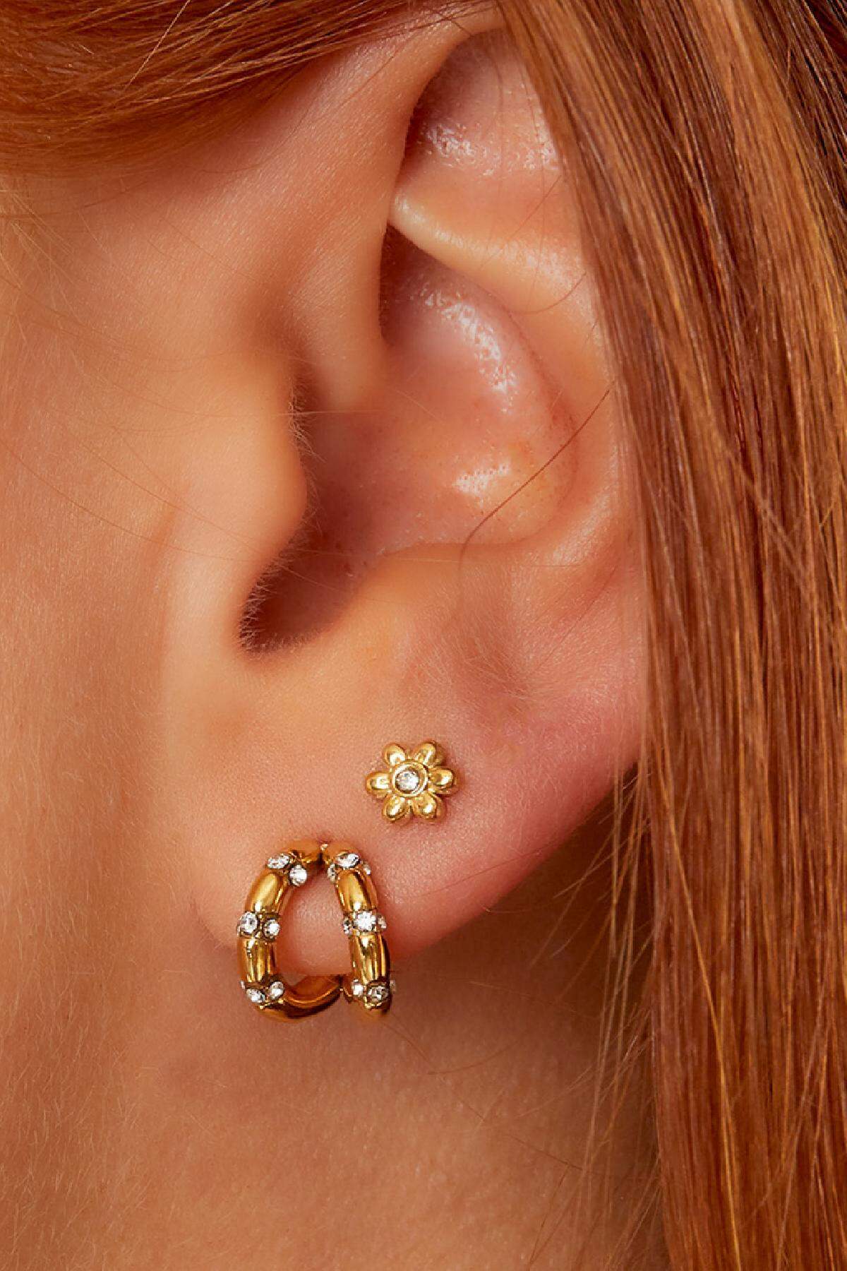 Stylish Mini Rhinestone Stud Earrings