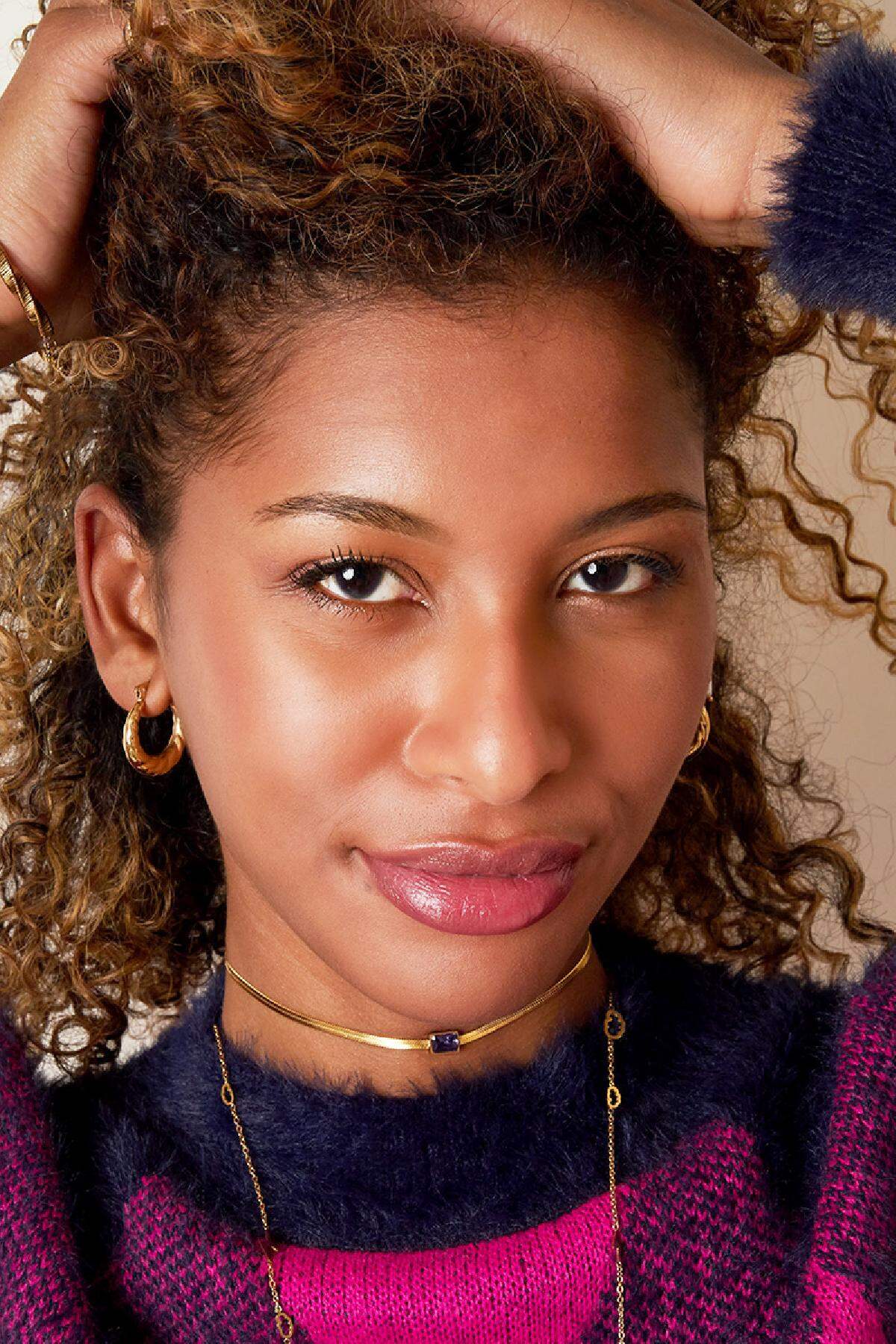 Stylish Stainless Steel Hoop Earrings - Silver & Gold