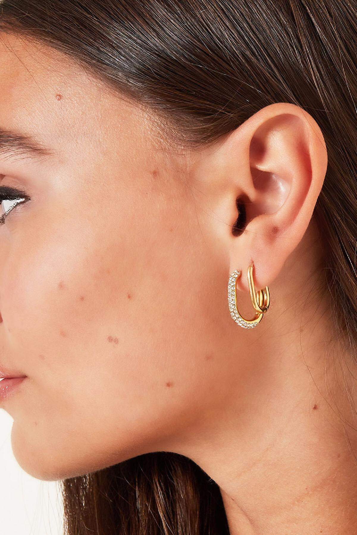 Stylish Irregular Rectangle Hoop Earrings for Women