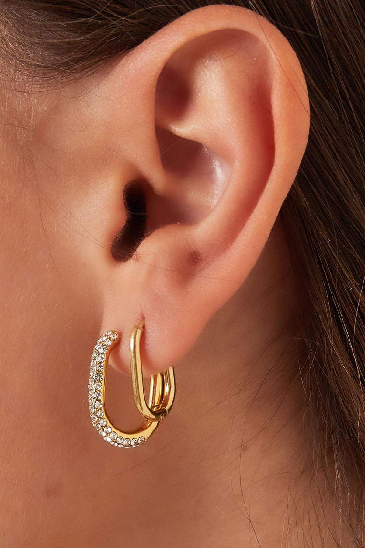 Stylish Irregular Rectangle Hoop Earrings for Women