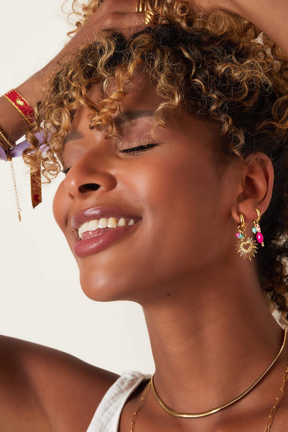 Stylish Heart-Shaped Drop Earrings for Spring/Summer