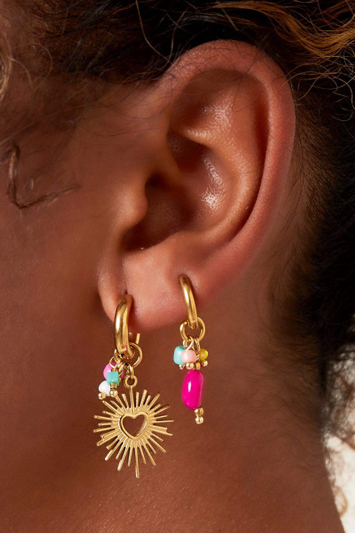 Stylish Heart-Shaped Drop Earrings for Spring/Summer