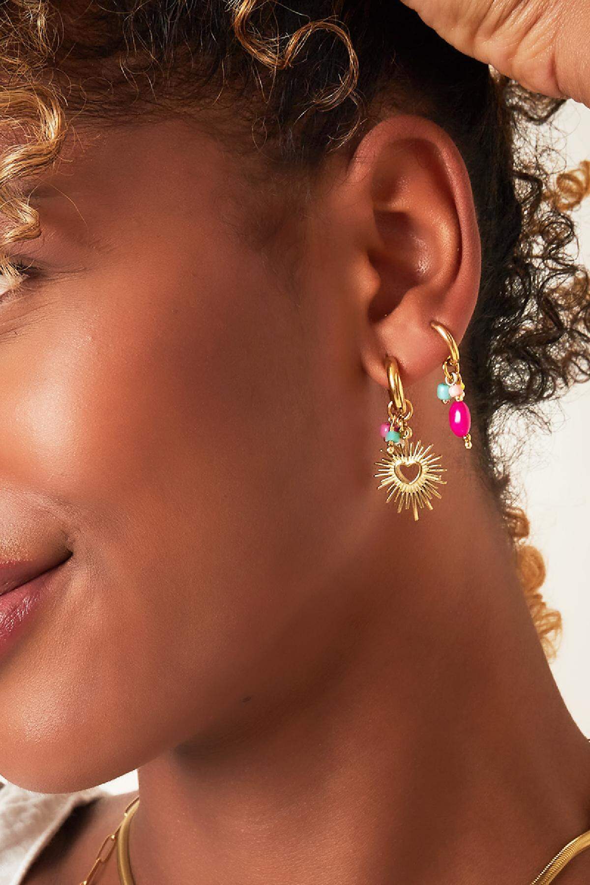 Stylish Heart-Shaped Drop Earrings for Spring/Summer