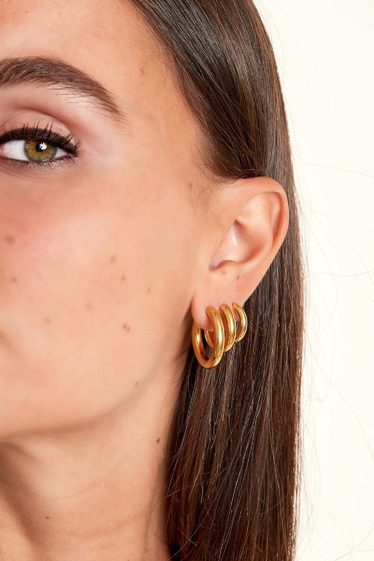 Elegant Silver & Gold Hoop Earrings for Everyday Wear