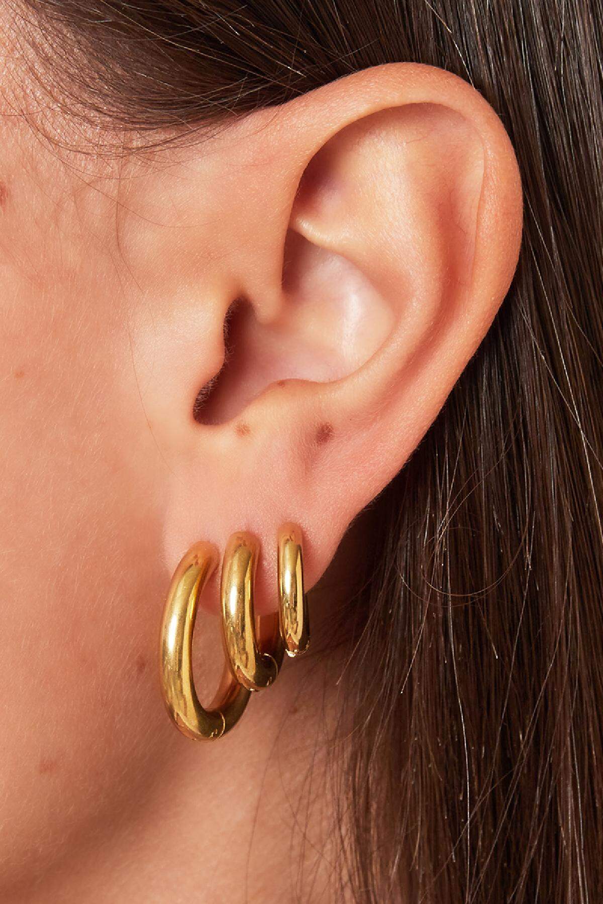 Stylish Stainless Steel Hoop Earrings for Everyday Wear