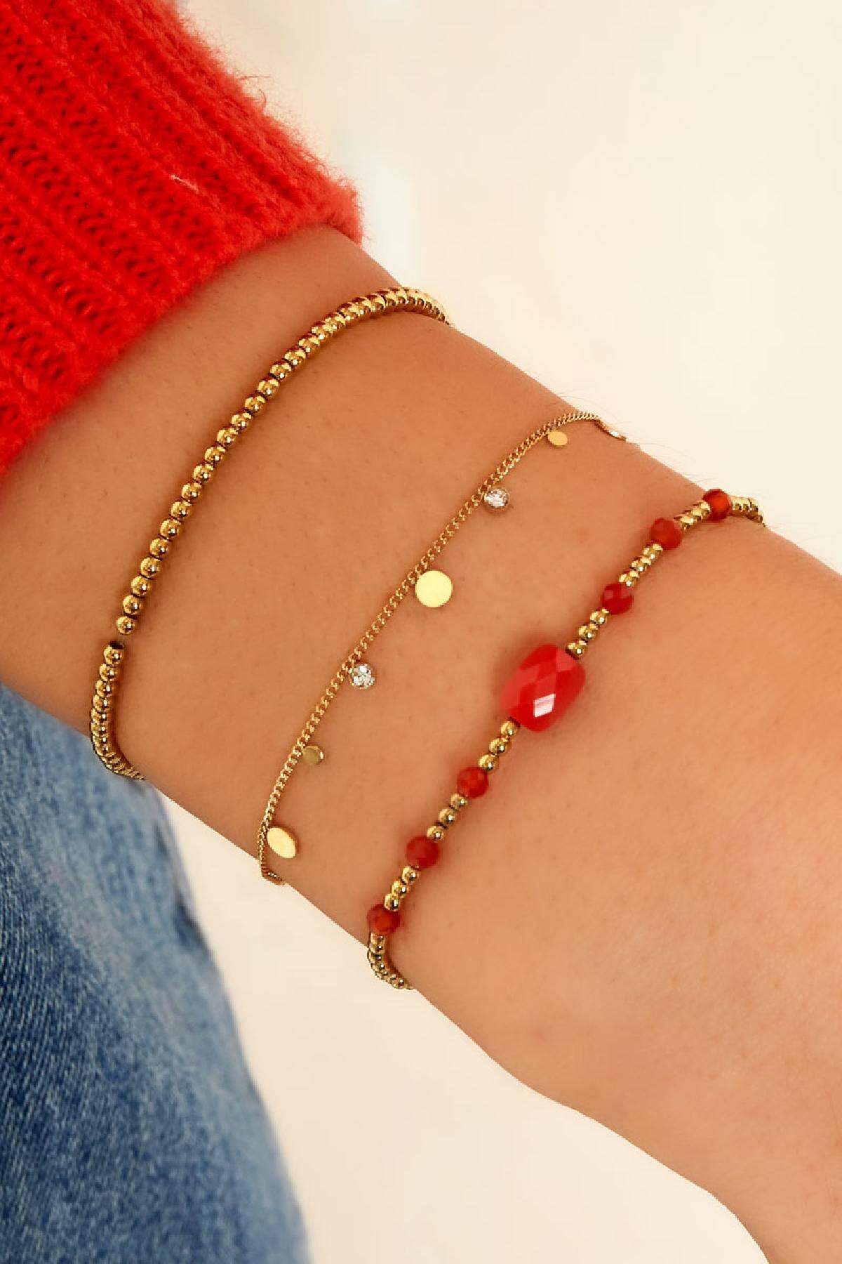 Chic Multicolor Stainless Steel Charm Bracelet