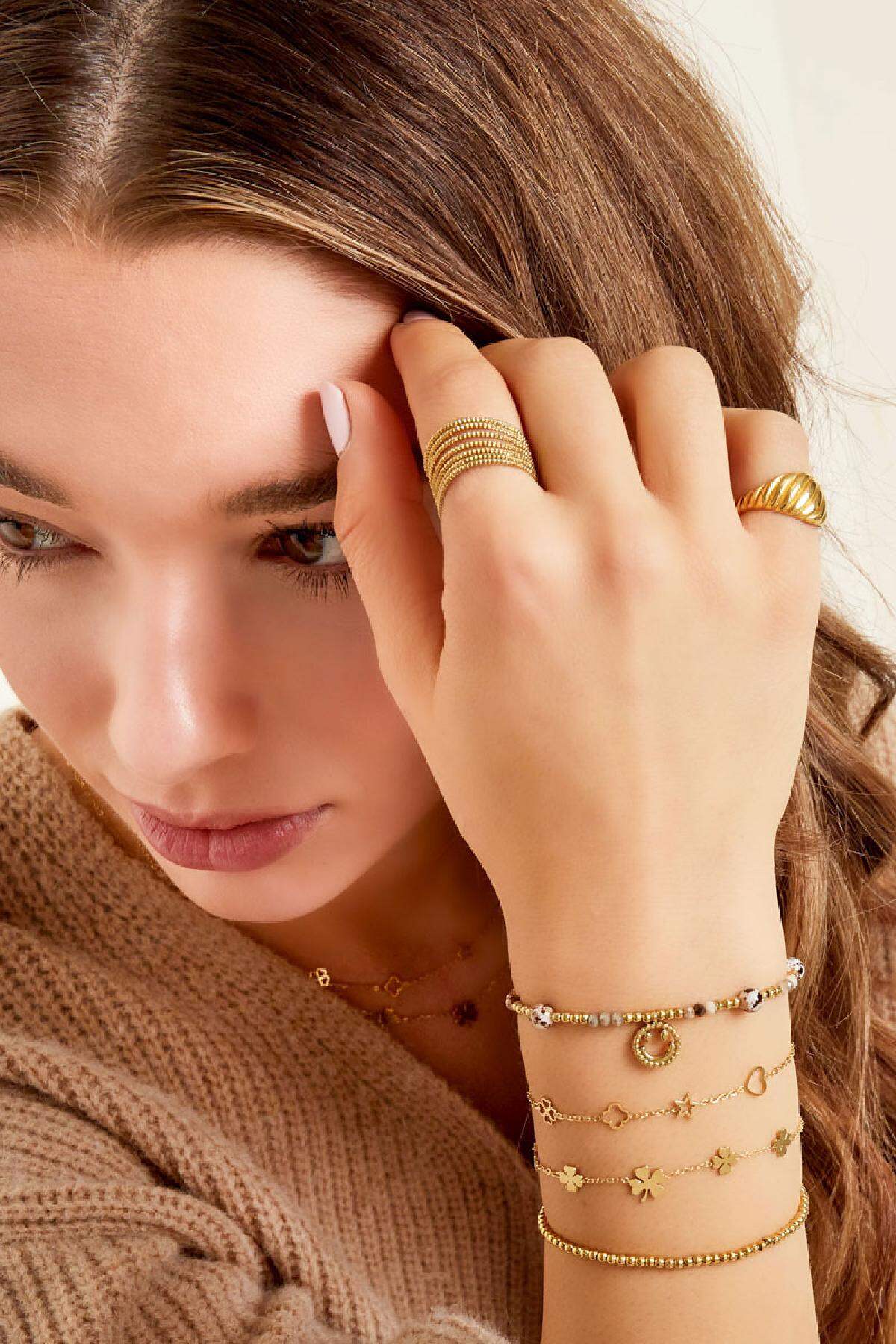 Stylish Stainless Steel Charm Bracelets in Silver & Gold